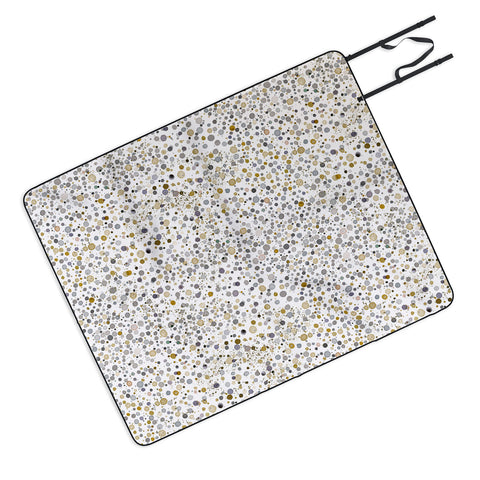 Ninola Design Little dots gold silver Picnic Blanket