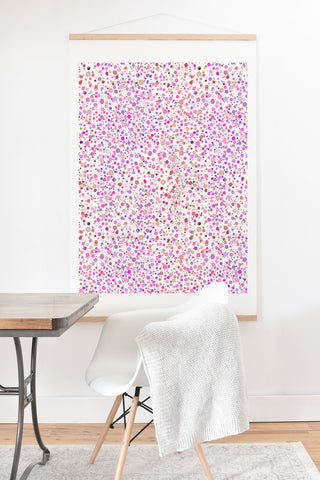 Ninola Design Little dots pink Art Print And Hanger