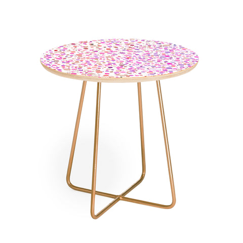 Ninola Design Little dots pink Round Side Table