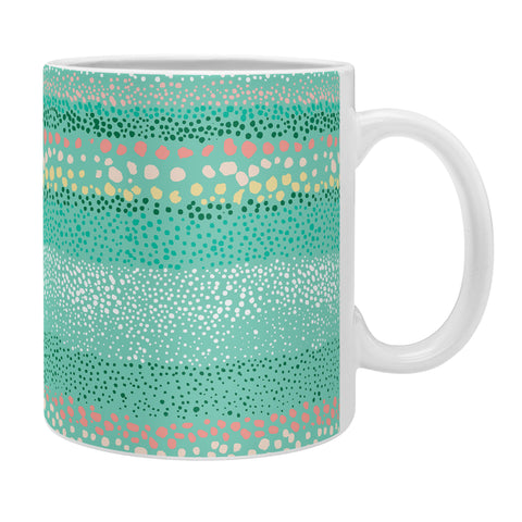 Ninola Design Little Dots Textured Green Coffee Mug