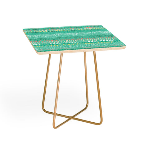 Ninola Design Little Dots Textured Green Side Table
