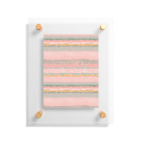 Ninola Design Little Dots Textured Pink Floating Acrylic Print