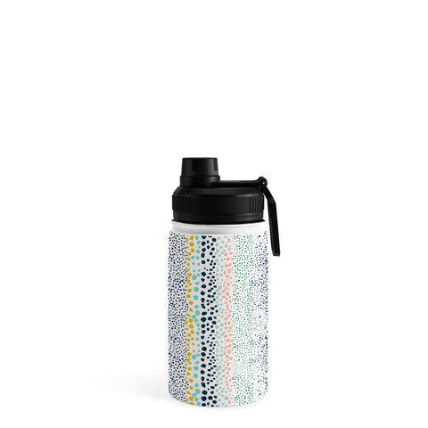 Ninola Design Little Dots Textured White Water Bottle