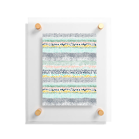 Ninola Design Little Dots Textured White Floating Acrylic Print