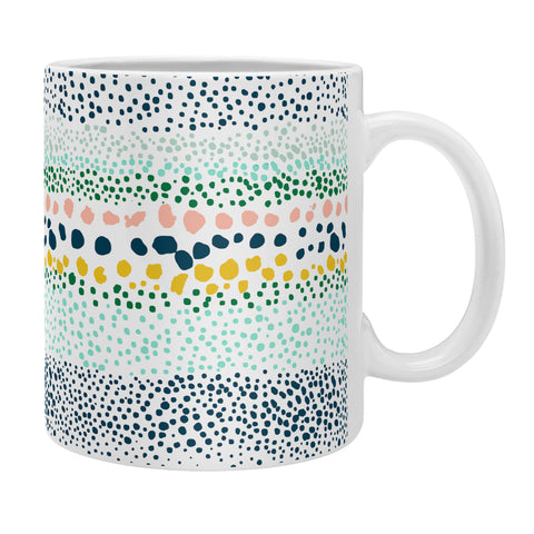 Ninola Design Little Dots Textured White Coffee Mug