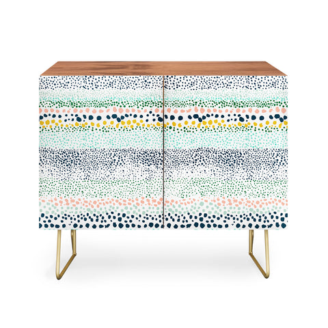 Ninola Design Little Dots Textured White Credenza