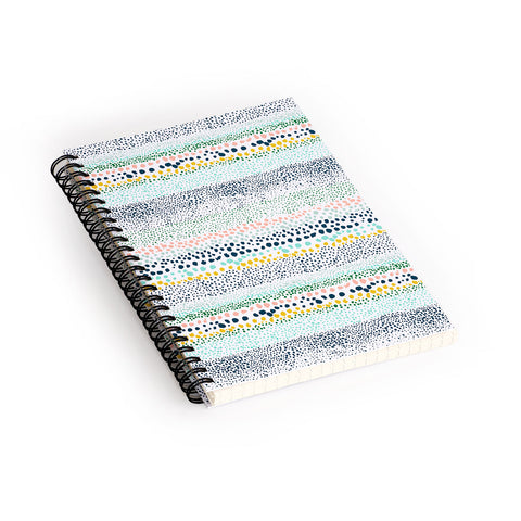 Ninola Design Little Dots Textured White Spiral Notebook