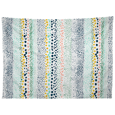 Ninola Design Little Dots Textured White Tapestry