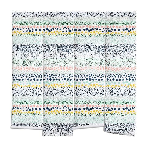 Ninola Design Little Dots Textured White Wall Mural