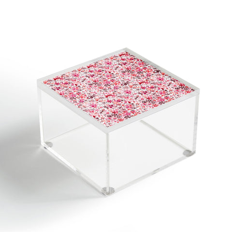 Ninola Design Little Spring Flowers Coral Acrylic Box