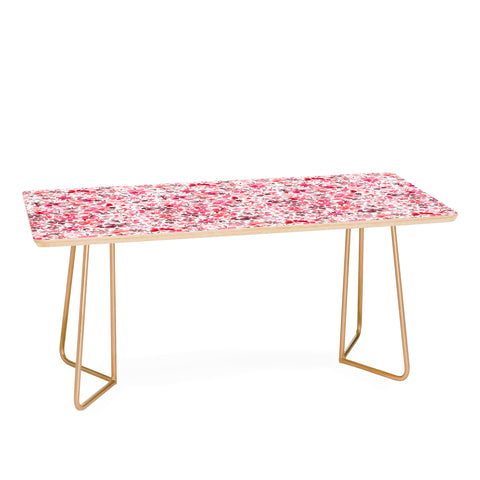 Ninola Design Little Spring Flowers Coral Coffee Table