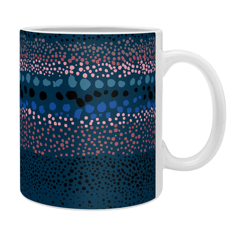 Ninola Design Little Textured Dots Navy Coffee Mug