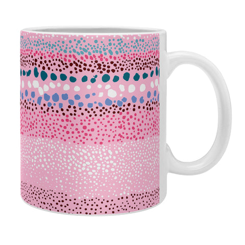 Ninola Design Little Textured Dots Pink Coffee Mug