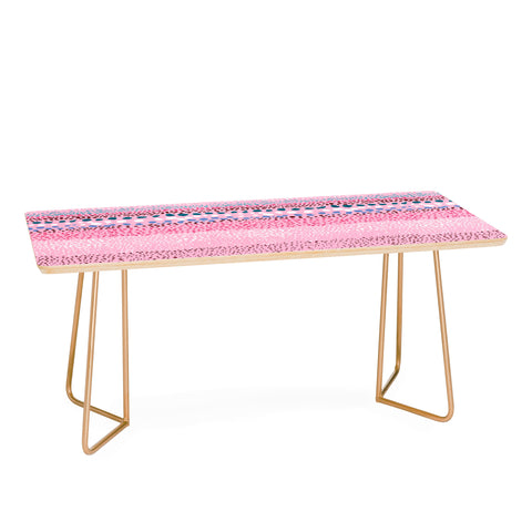 Ninola Design Little Textured Dots Pink Coffee Table