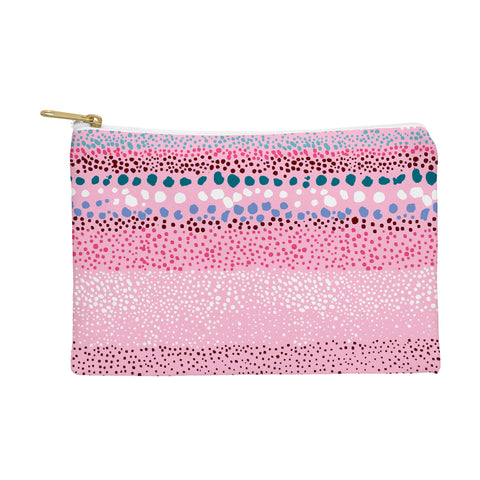 Ninola Design Little Textured Dots Pink Pouch