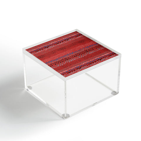 Ninola Design Little Textured Dots Red Acrylic Box