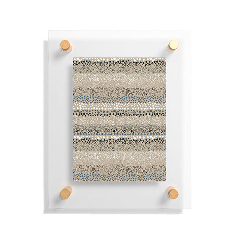 Ninola Design Little textured dots Sand Floating Acrylic Print