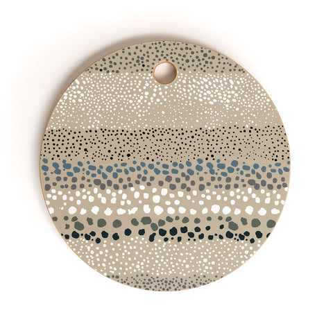 Ninola Design Little textured dots Sand Cutting Board Round