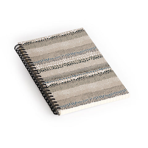 Ninola Design Little textured dots Sand Spiral Notebook