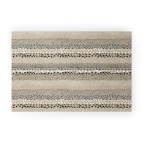 Ninola Design Little textured dots Sand Welcome Mat