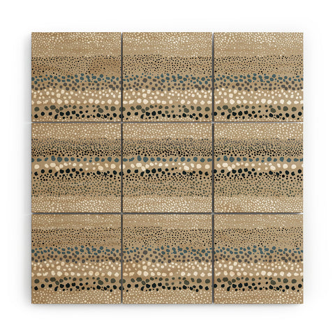 Ninola Design Little textured dots Sand Wood Wall Mural
