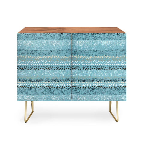 Ninola Design Little textured dots Summer Blue Credenza