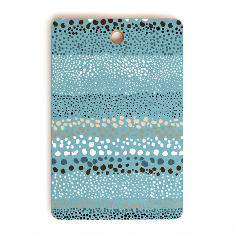 Ninola Design Little textured dots Summer Blue Cutting Board Rectangle