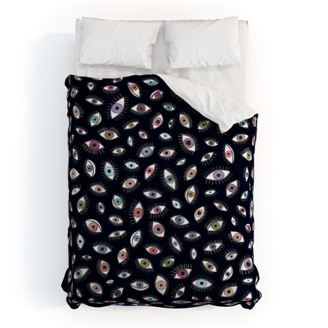 Ninola Design Looking eyes black Comforter
