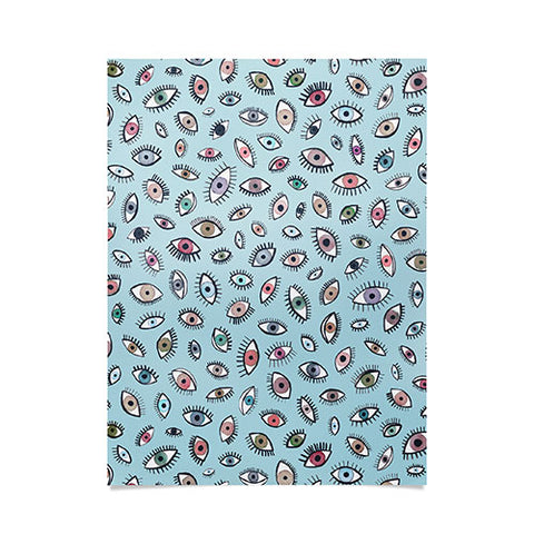 Ninola Design Looking eyes blue Poster