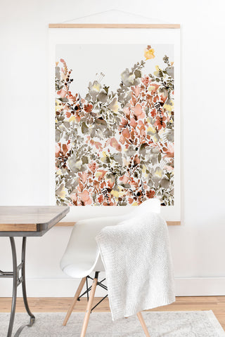 Ninola Design Magic summery flowers Terracota Art Print And Hanger