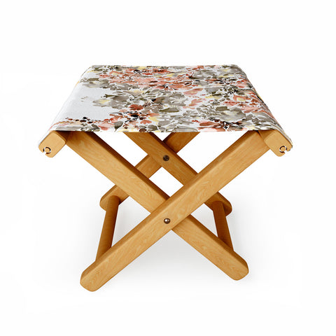 Ninola Design Magic summery flowers Terracota Folding Stool