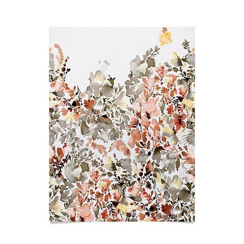 Ninola Design Magic summery flowers Terracota Poster