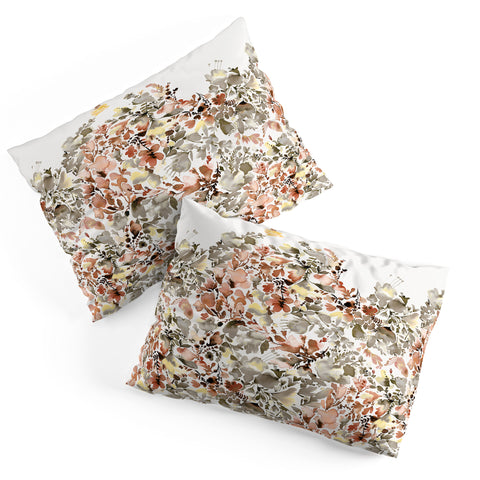 Ninola Design Magic summery flowers Terracota Pillow Shams