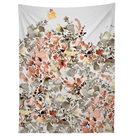 Ninola Design Magic summery flowers Terracota Tapestry