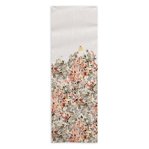 Ninola Design Magic summery flowers Terracota Yoga Towel