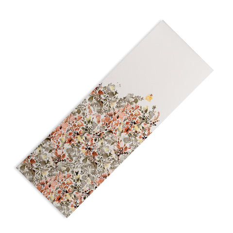 Ninola Design Magic summery flowers Terracota Yoga Mat