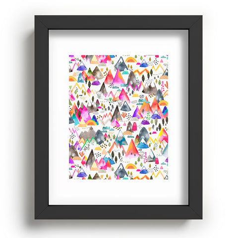 Ninola Design Magical Mountains Simply Modern Recessed Framing Rectangle