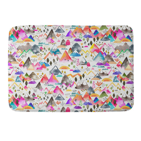 Ninola Design Magical Mountains Simply Modern Memory Foam Bath Mat