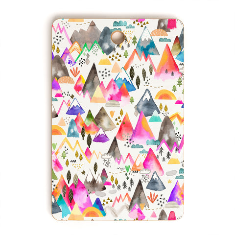 Ninola Design Magical Mountains Simply Modern Cutting Board Rectangle