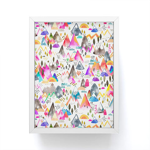 Ninola Design Magical Mountains Simply Modern Framed Mini Art Print