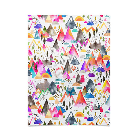 Ninola Design Magical Mountains Simply Modern Poster