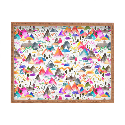 Ninola Design Magical Mountains Simply Modern Rectangular Tray