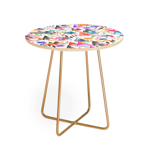 Ninola Design Magical Mountains Simply Modern Round Side Table