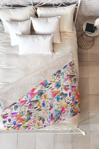 Ninola Design Magical Mountains Simply Modern Fleece Throw Blanket