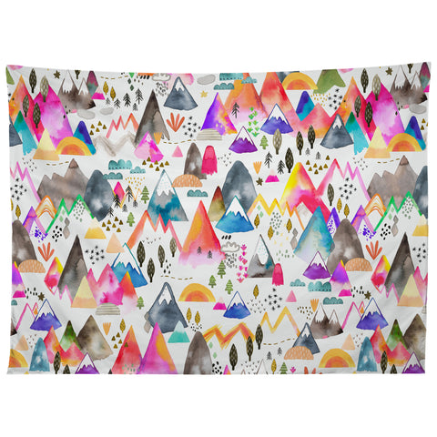 Ninola Design Magical Mountains Simply Modern Tapestry