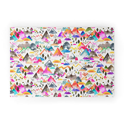 Ninola Design Magical Mountains Simply Modern Welcome Mat