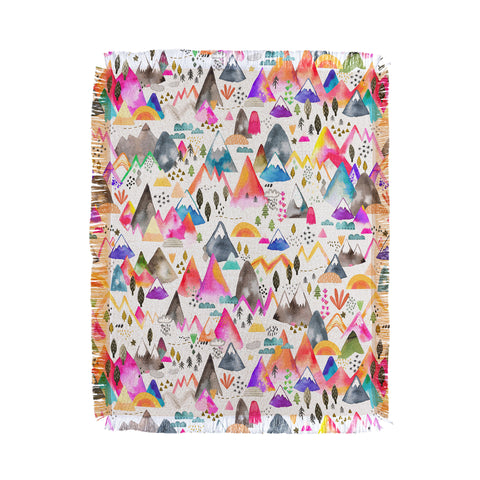 Ninola Design Magical Mountains Simply Modern Throw Blanket