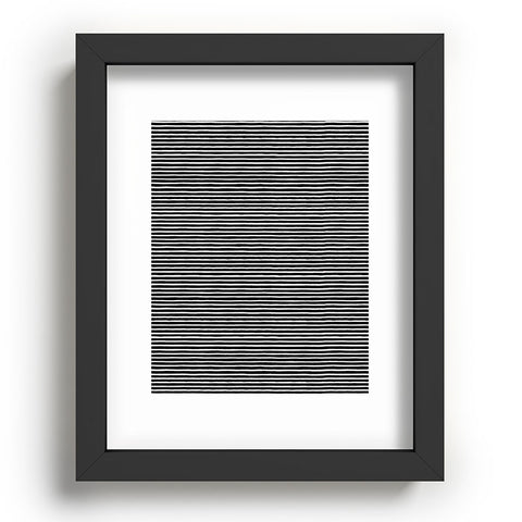 Ninola Design Marker Stripes Black Recessed Framing Rectangle