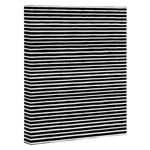 Ninola Design Marker Stripes Black Art Canvas