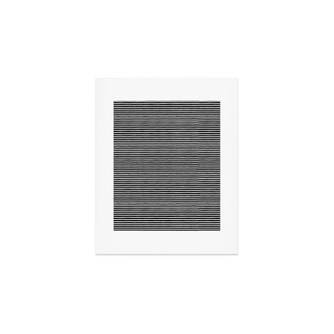 Ninola Design Marker Stripes Black Art Print